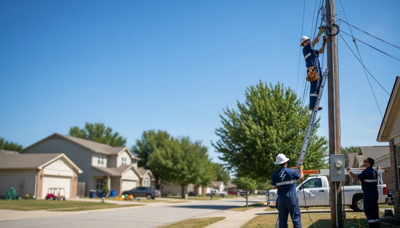 Residential electrician providing installation services in Altus, OK